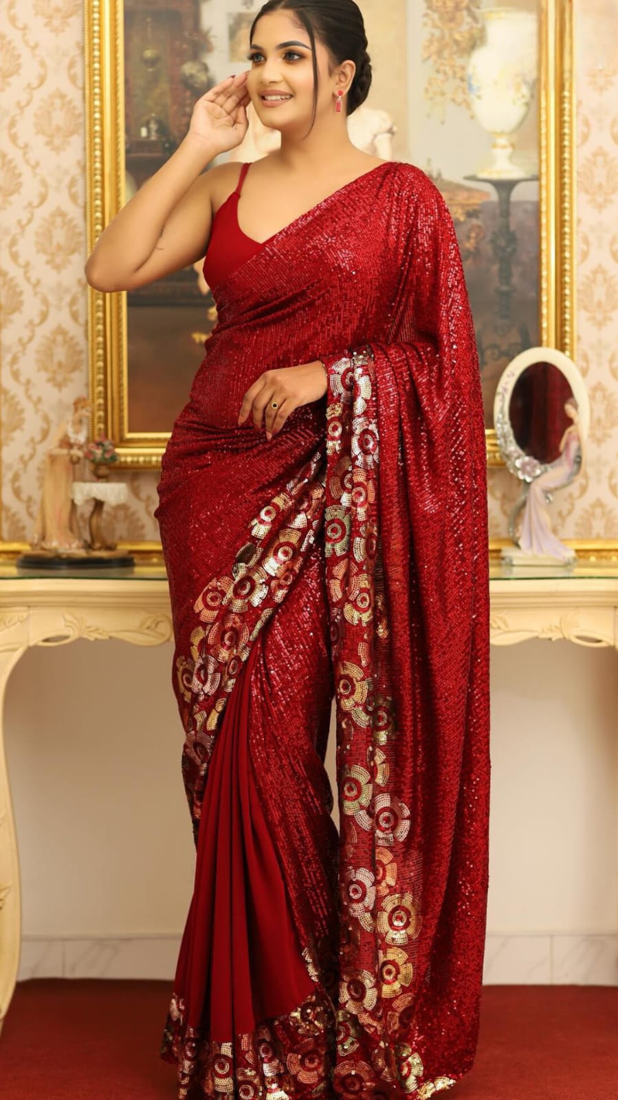 Bollywood Blockbuster Sequins Saree – Special Edition Collection - View 2
