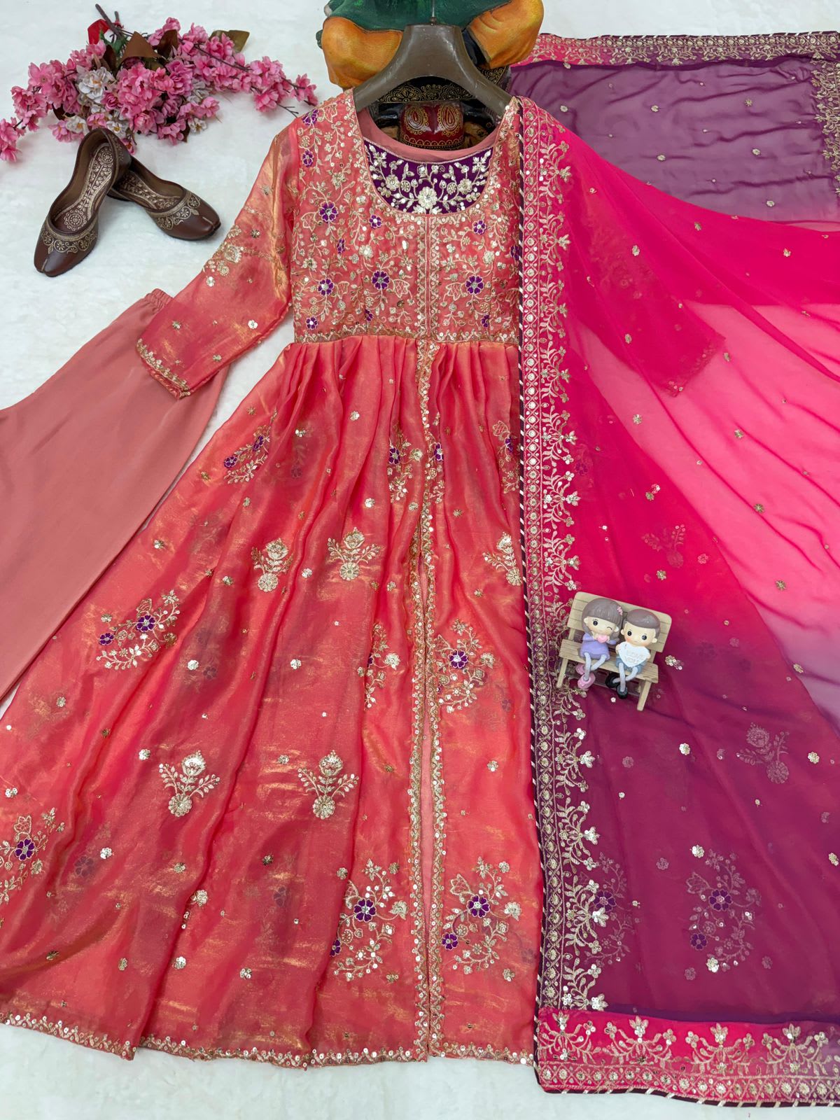 NEW DESIGNER ANARKALI GOWN SET - View 2