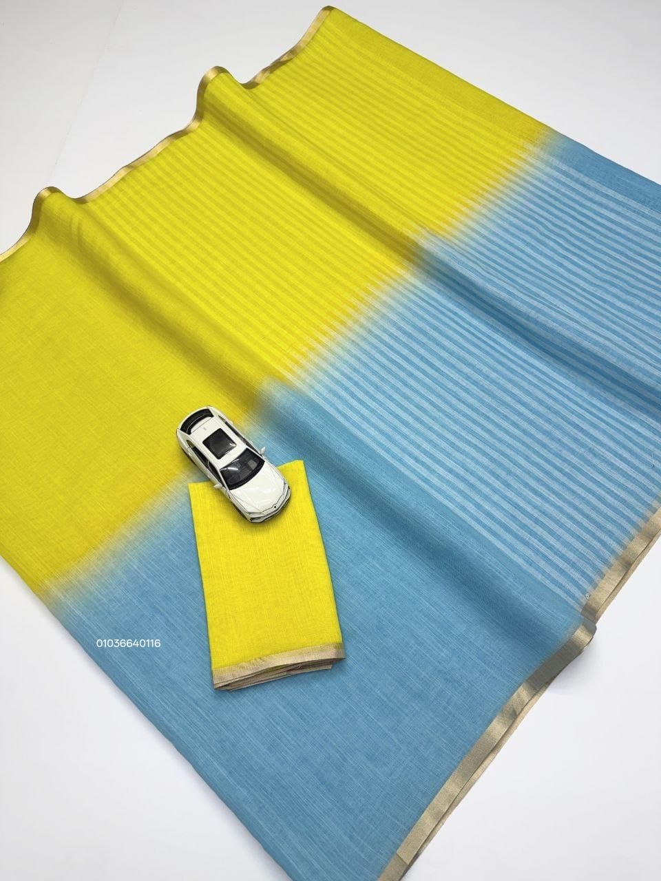 Elegant Linen Saree with Digital Print - View 3