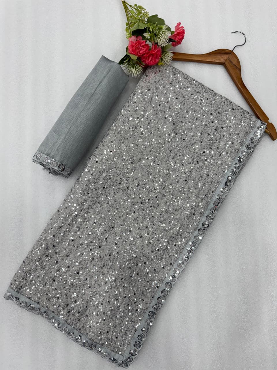 New Launch – Bollywood Blockbuster Sequins Saree - View 3