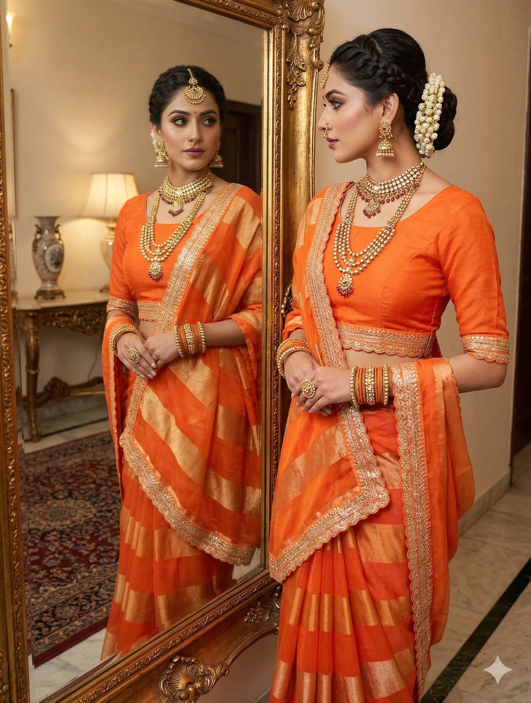 Wedding Special – Georgette Tissue Silk Saree - Premium Georgette Tissue Silk Saree Online India - Buy at ₹1799 - Image 1