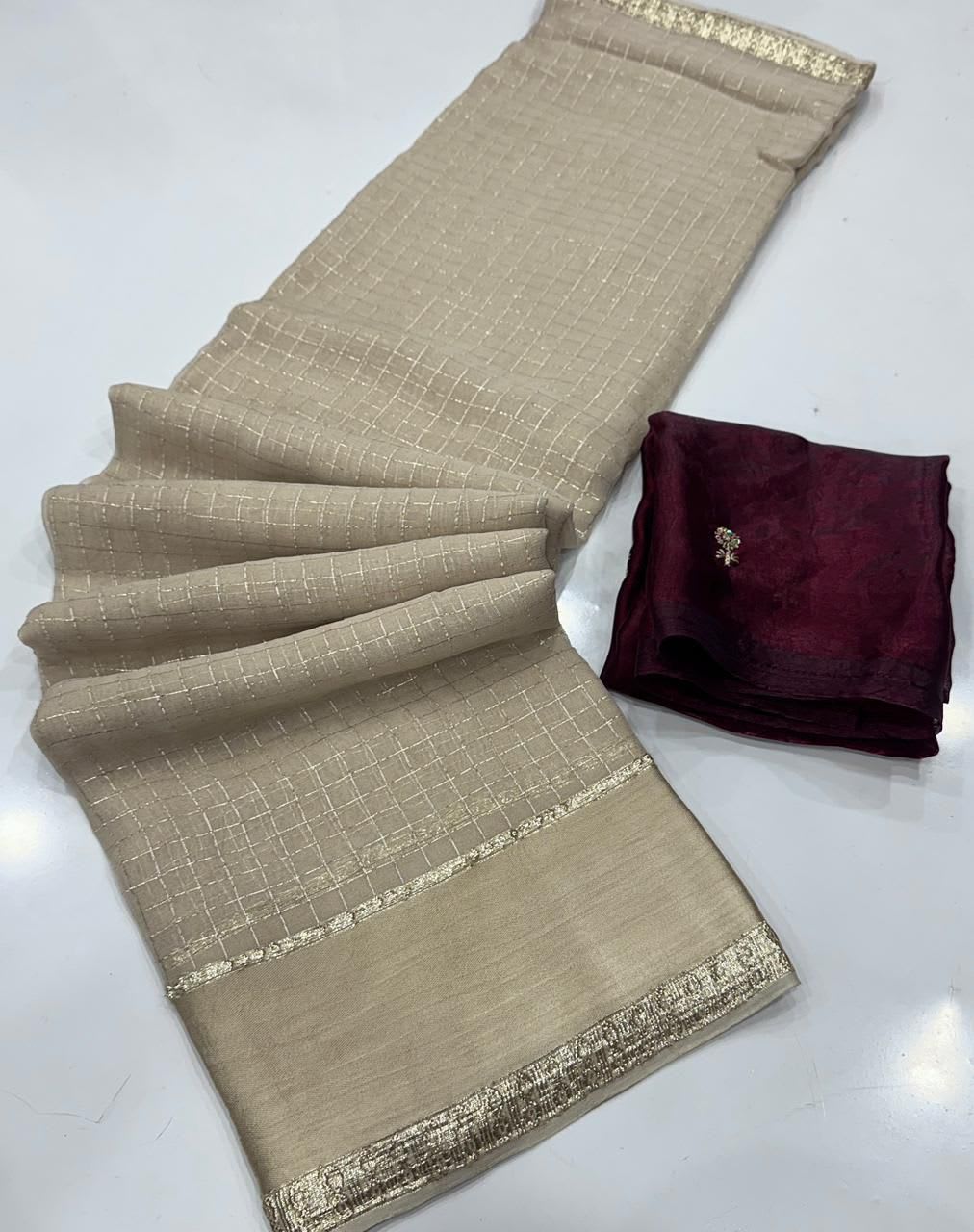 New Arrival – Viscose Georgette Saree - View 3