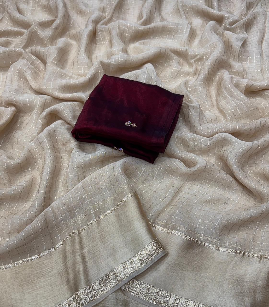 New Arrival – Viscose Georgette Saree - View 2