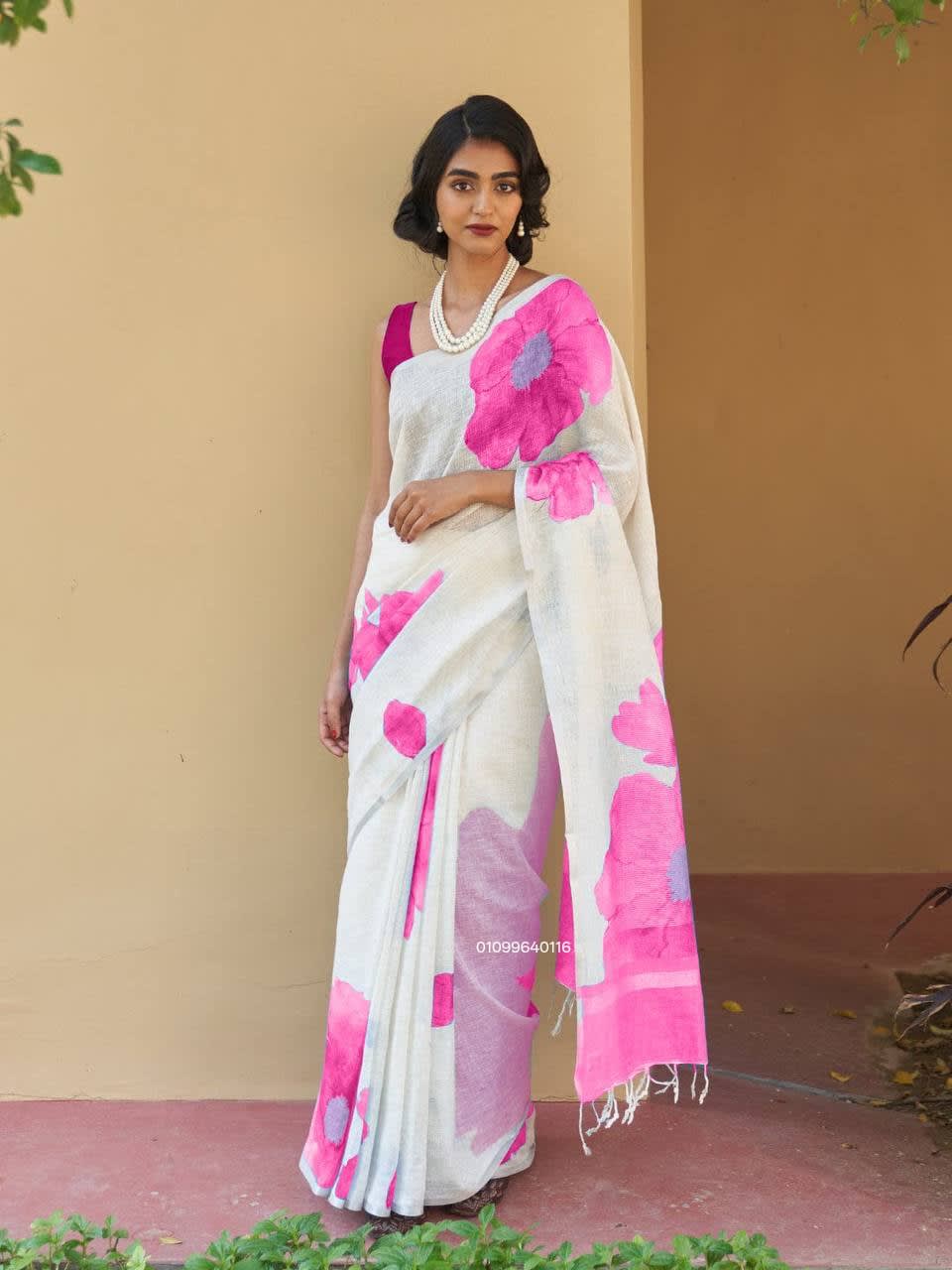 Biggest Wedding Fresh Launch – Banarasi Tissue Silk Saree - Linen Cotton Saree Online India - Buy at ₹1050 - Image 1