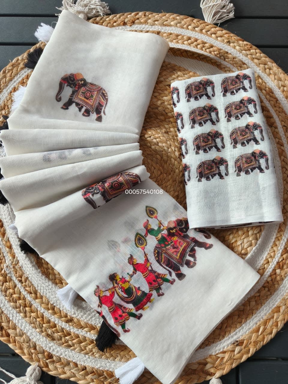 New Launch – Heavy Linen Blooming Saree - View 3