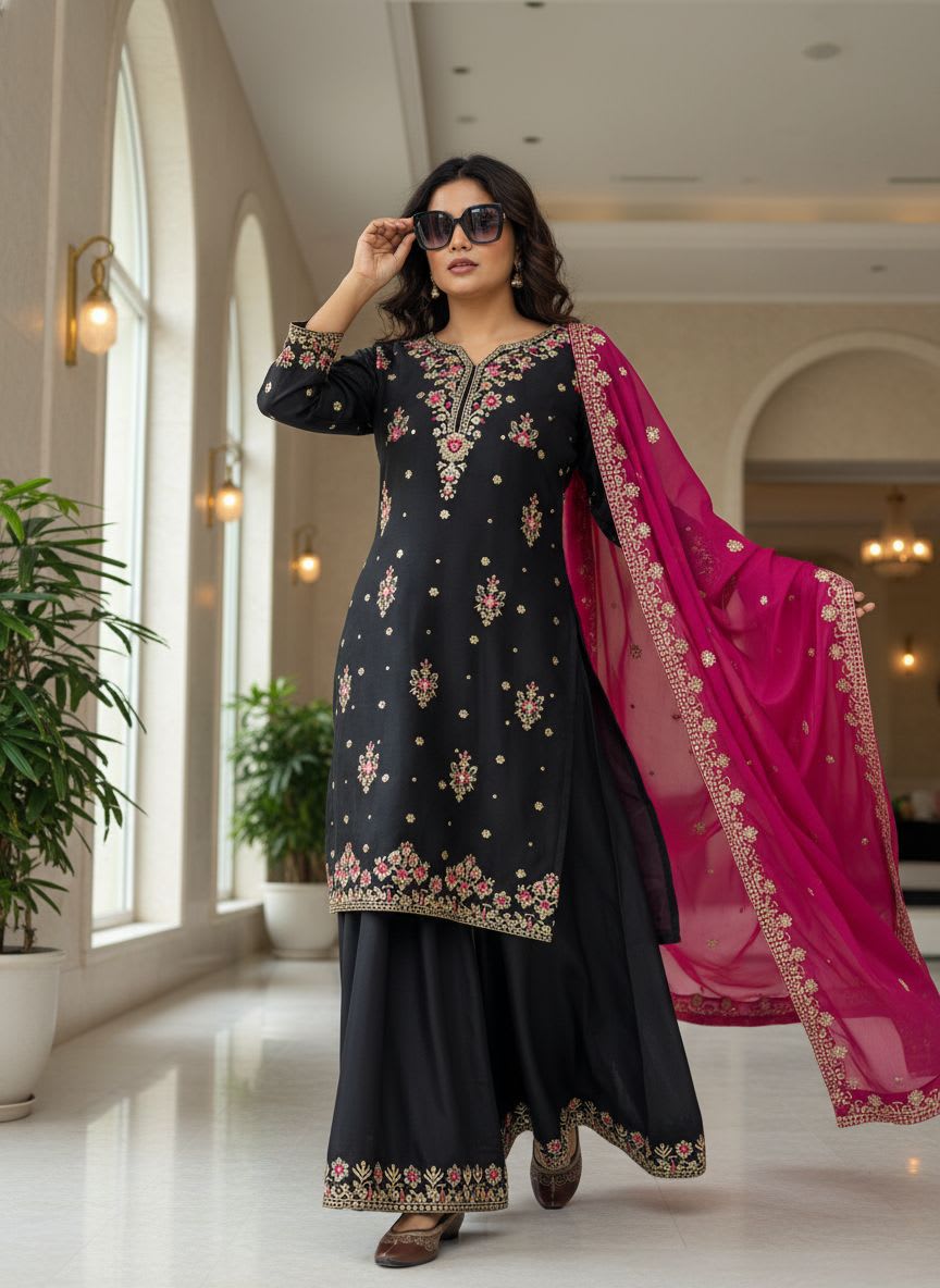 New Launch – Designer Kurti & Palazzo Set - View 2