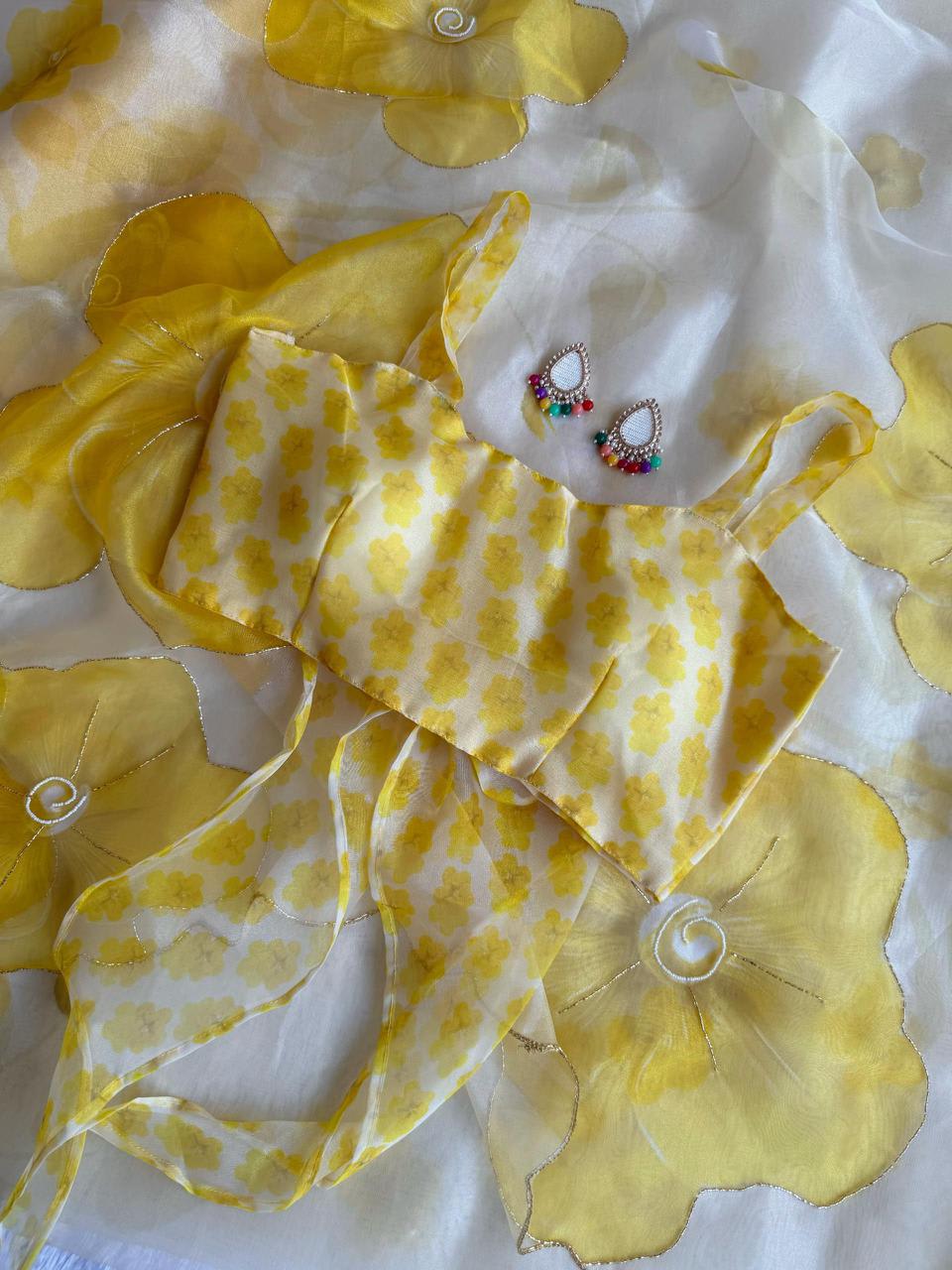 SHIVANIYA-107 – Exclusive Organza Saree - View 3