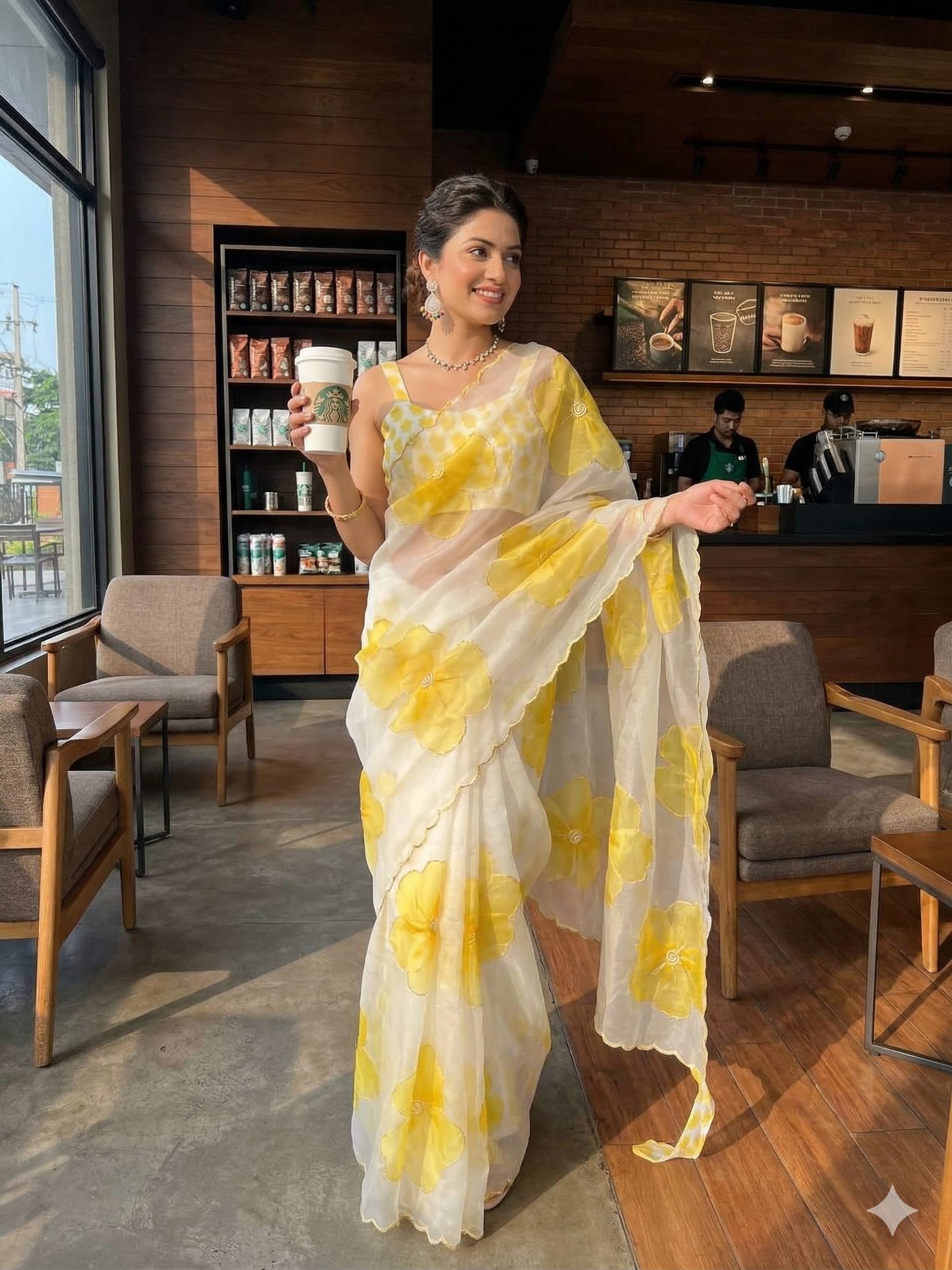 SHIVANIYA-107 – Exclusive Organza Saree - Soft Organza Saree Online India - Buy at ₹1799 - Image 1