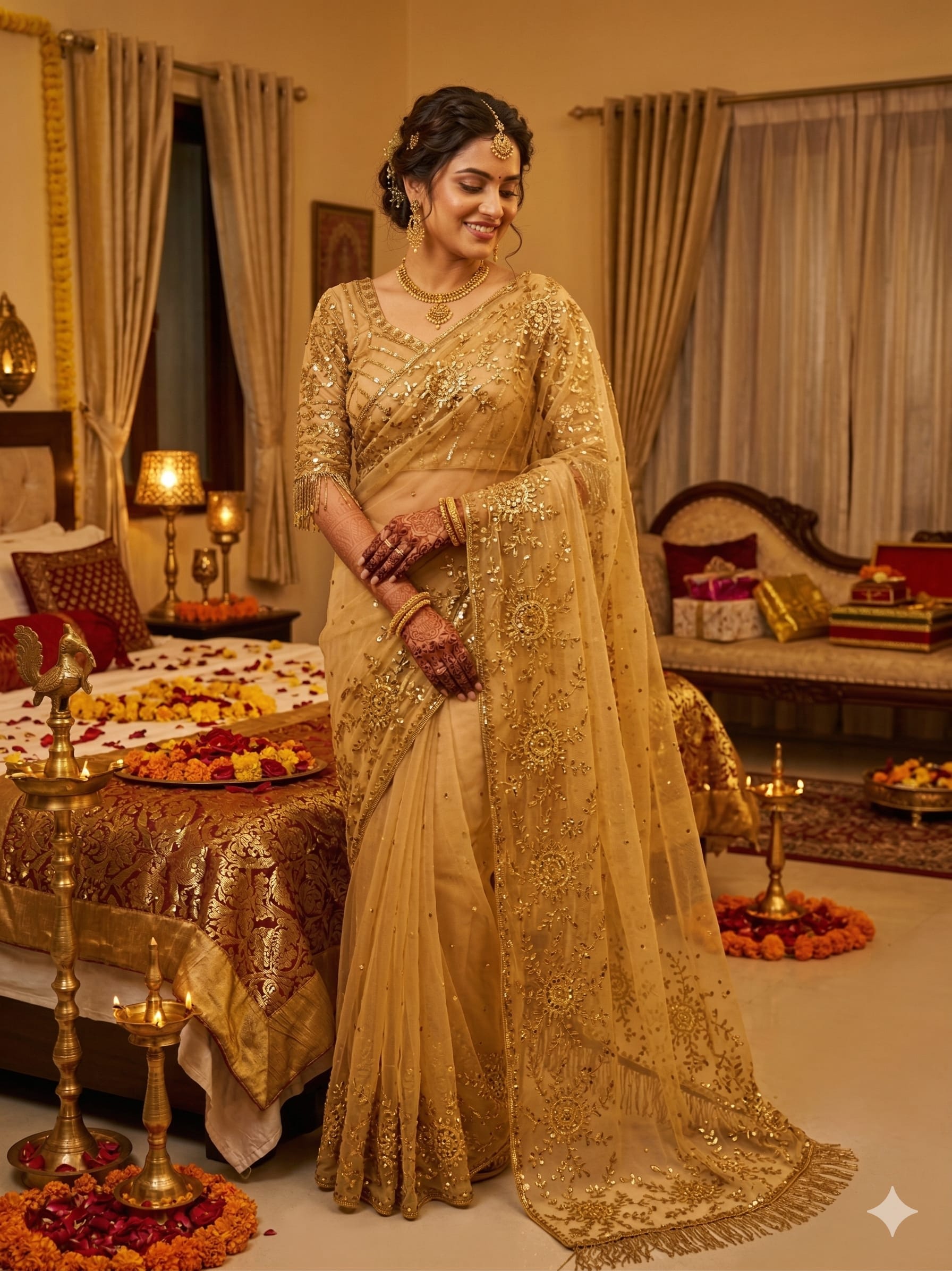 New Trending Bollywood Blockbuster Sequins Saree - Heavy Quality Butterfly Net Saree Online India - Buy at ₹1499 - Image 1