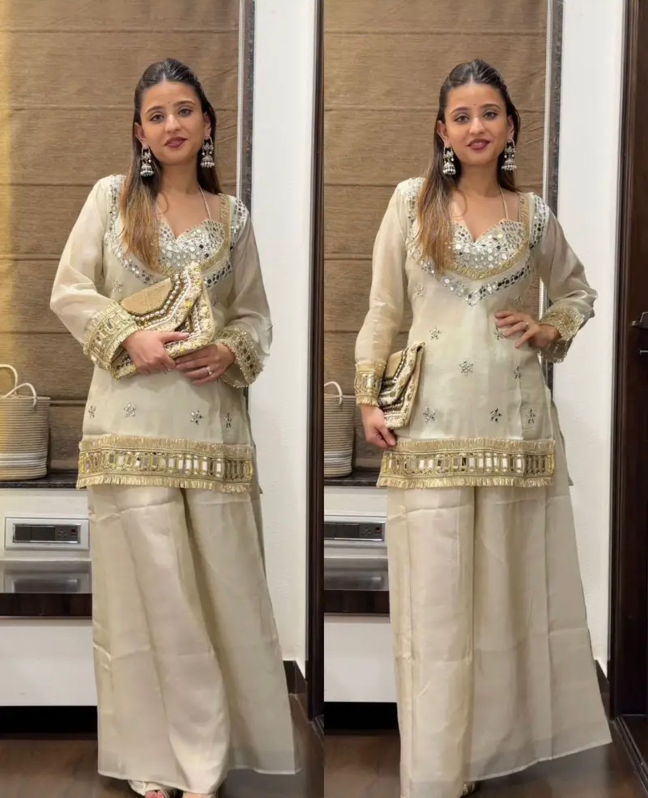 Premium Mirror Work Designer Suit - View 2