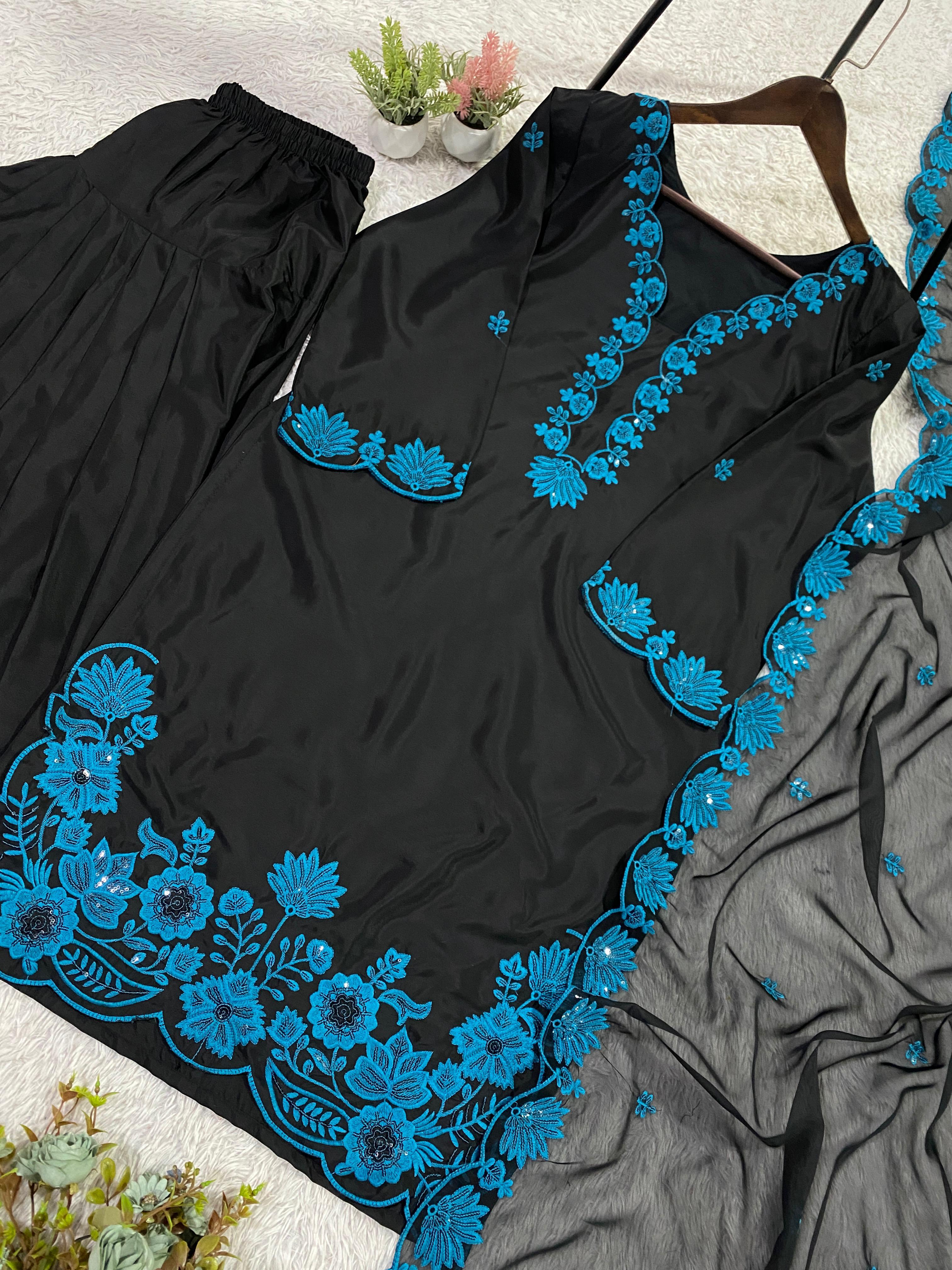 CODE: 2074 | Party Wear Salwar Suit Set - View 2