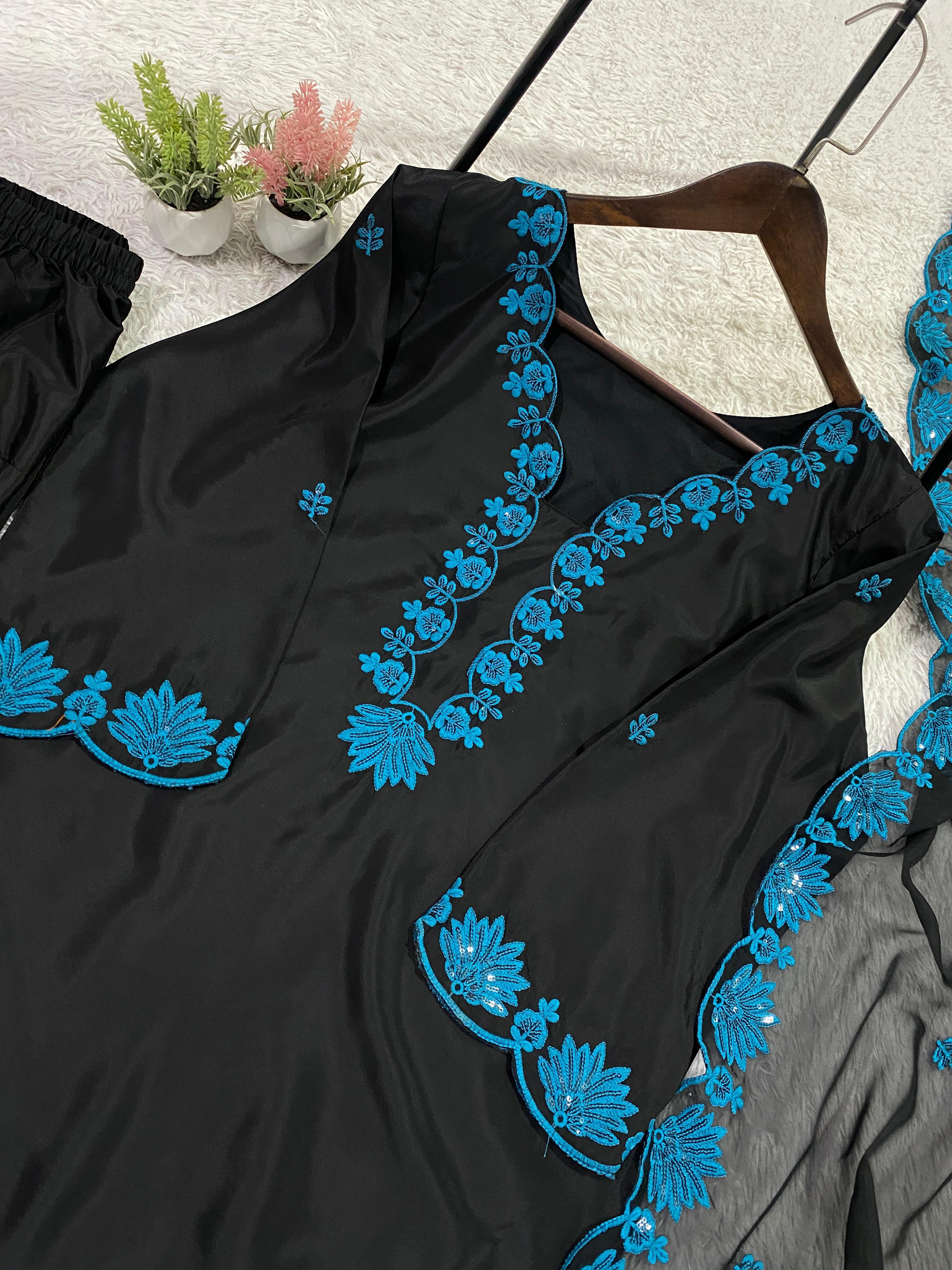 CODE: 2074 | Party Wear Salwar Suit Set - View 3