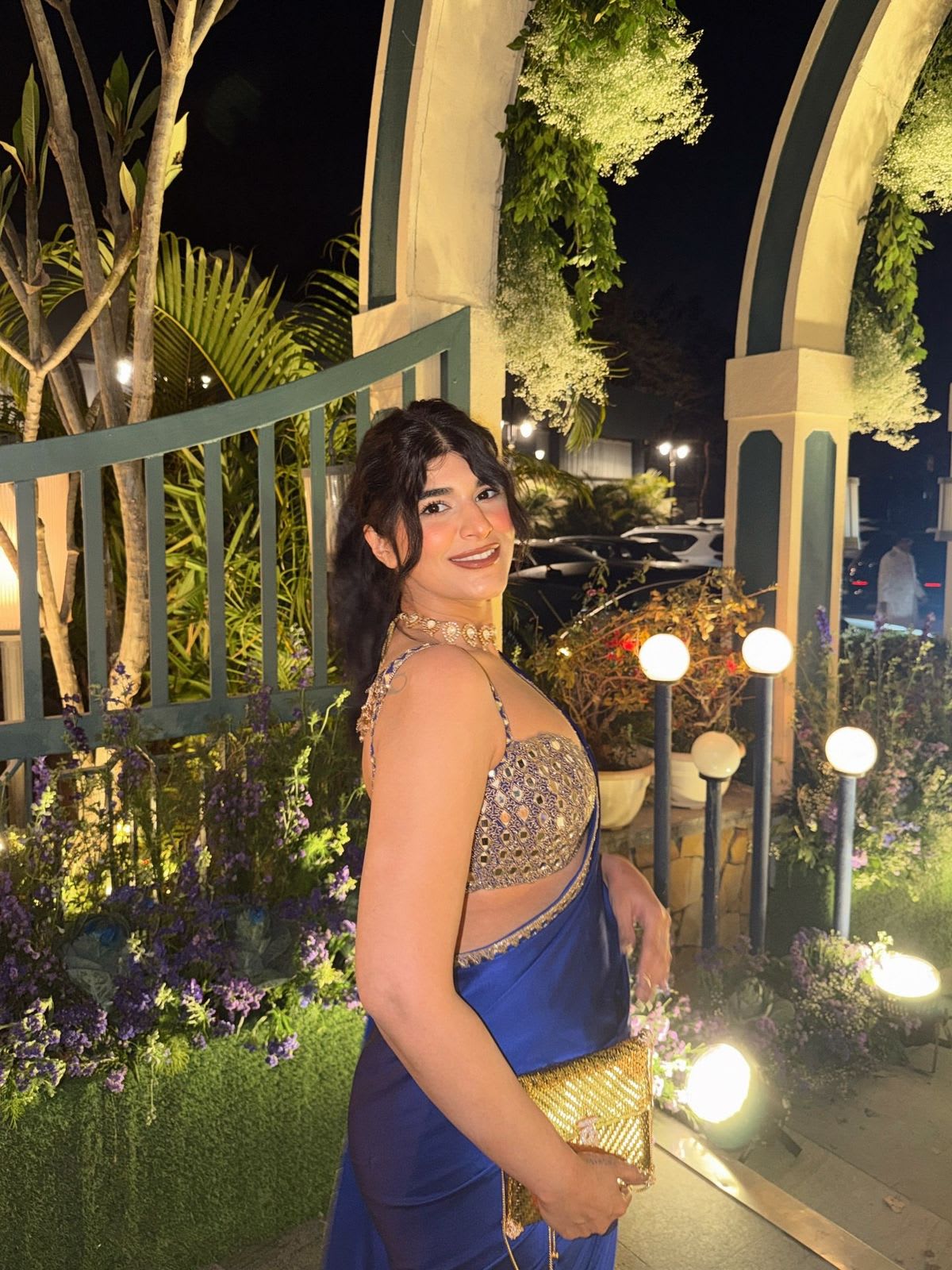 New Trending Collection – Mirror Work Satin Silk Saree - View 3