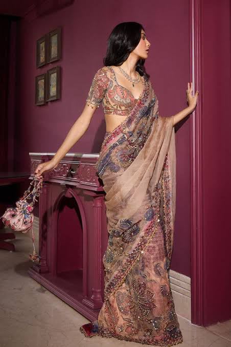 Celebrity Inspired Designer Saree – New Launch - View 2