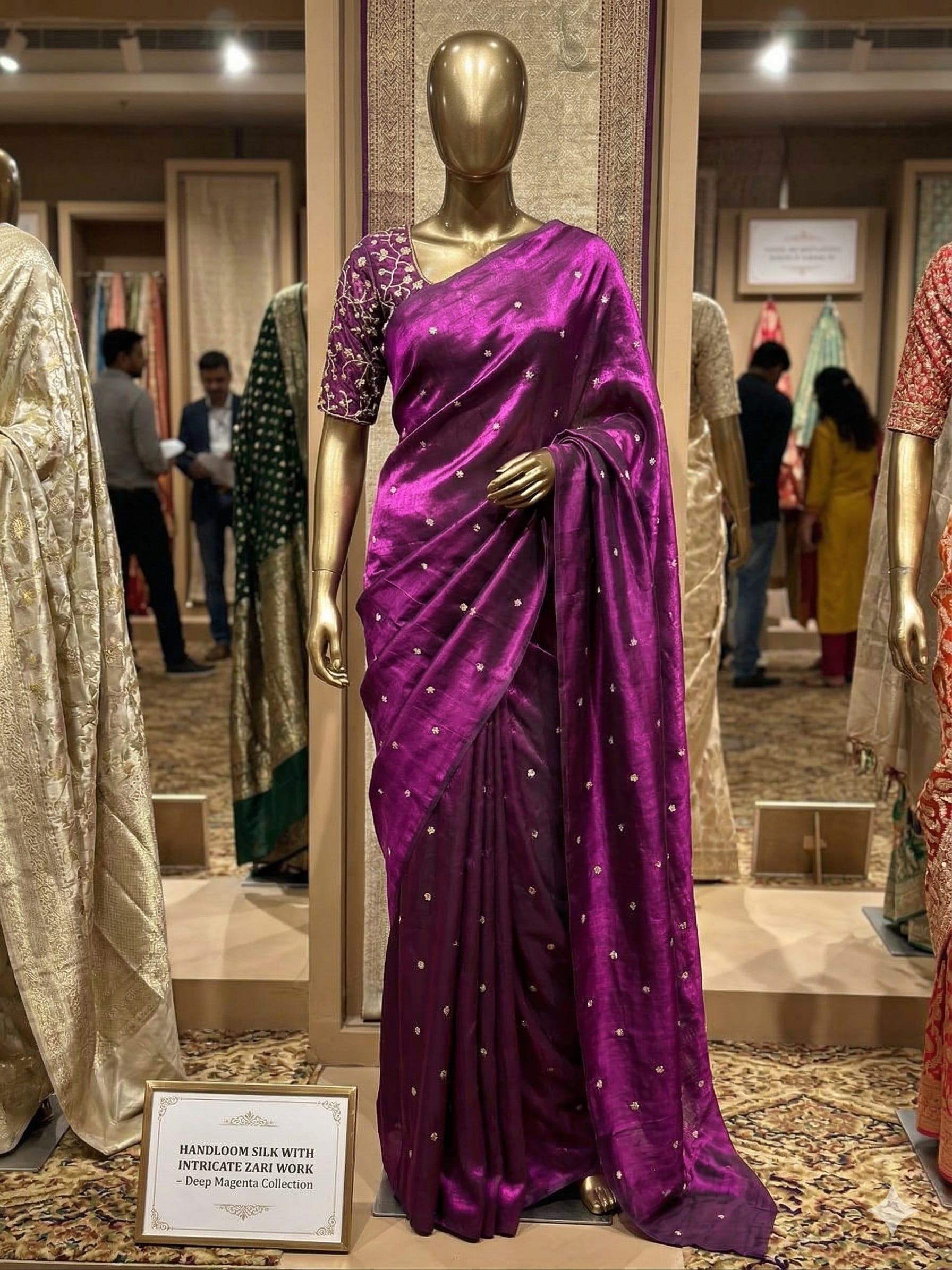 New Arrivals – Best Selling Collection - Space Satin Saree Online India - Buy at ₹1400 - Image 1