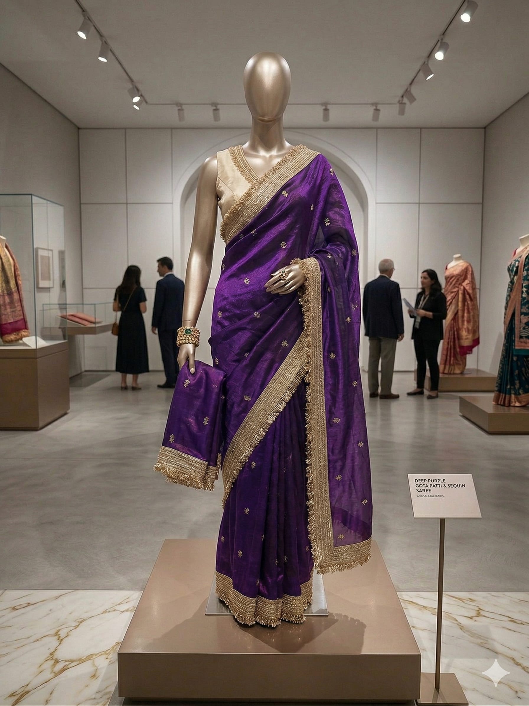 New Launch – Fendy Satin Silk Saree Collection - Fendi Satin Silk Saree Online India - Buy at ₹1450 - Image 1