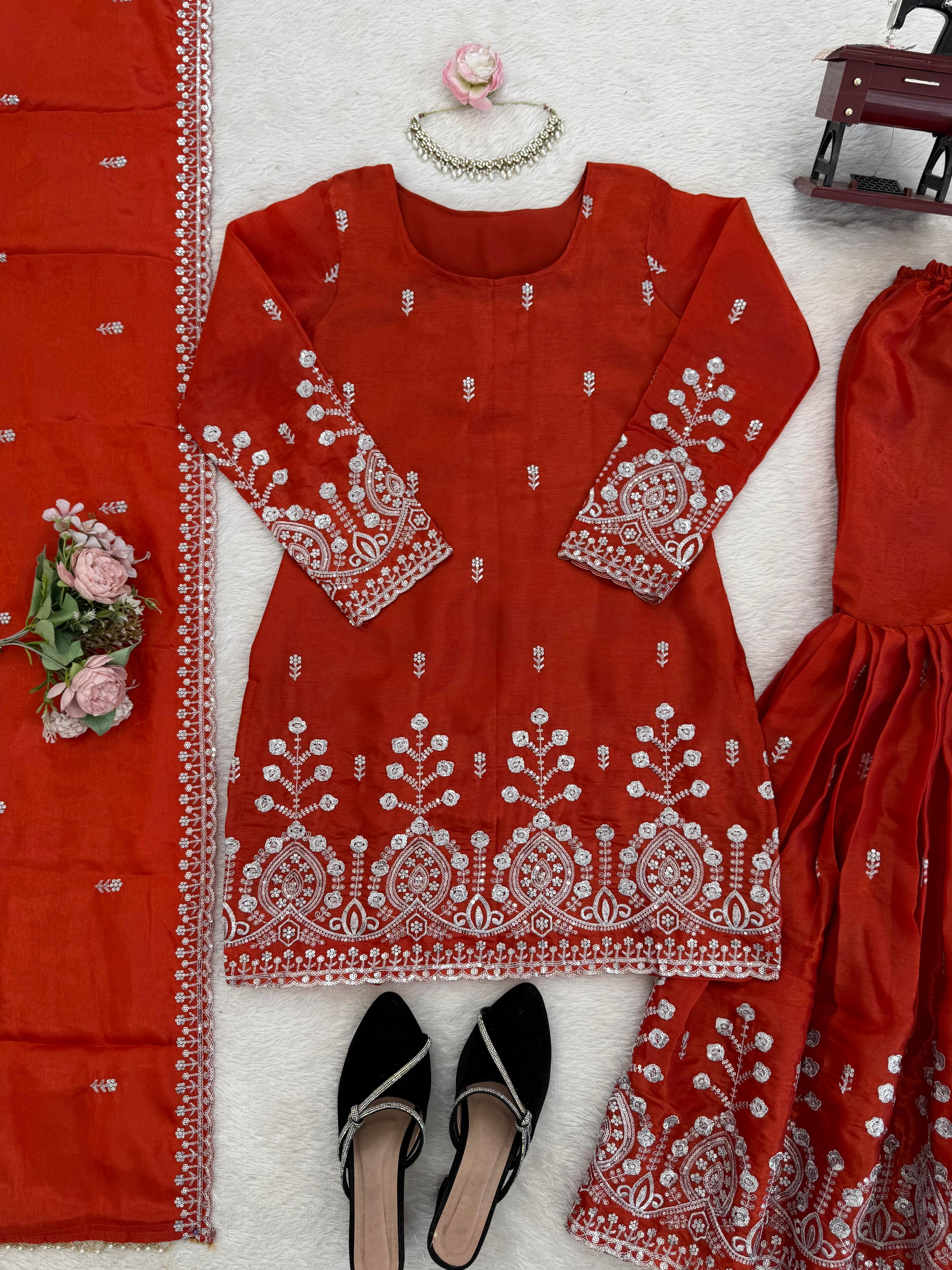 Designer Sharara Set – Elegant Ethnic Wear - View 4