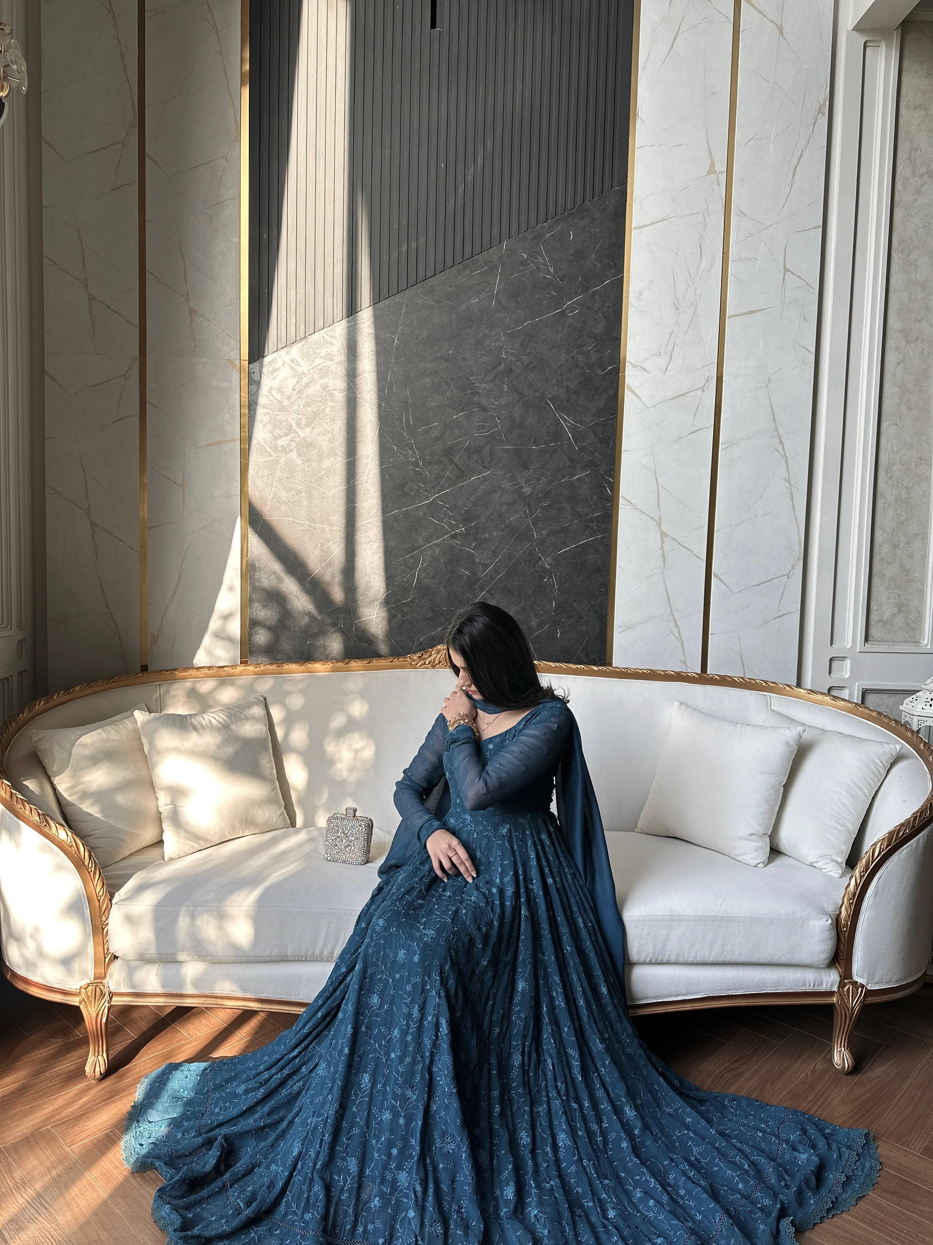 2 Piece Stylish Gown with Dupatta - View 2