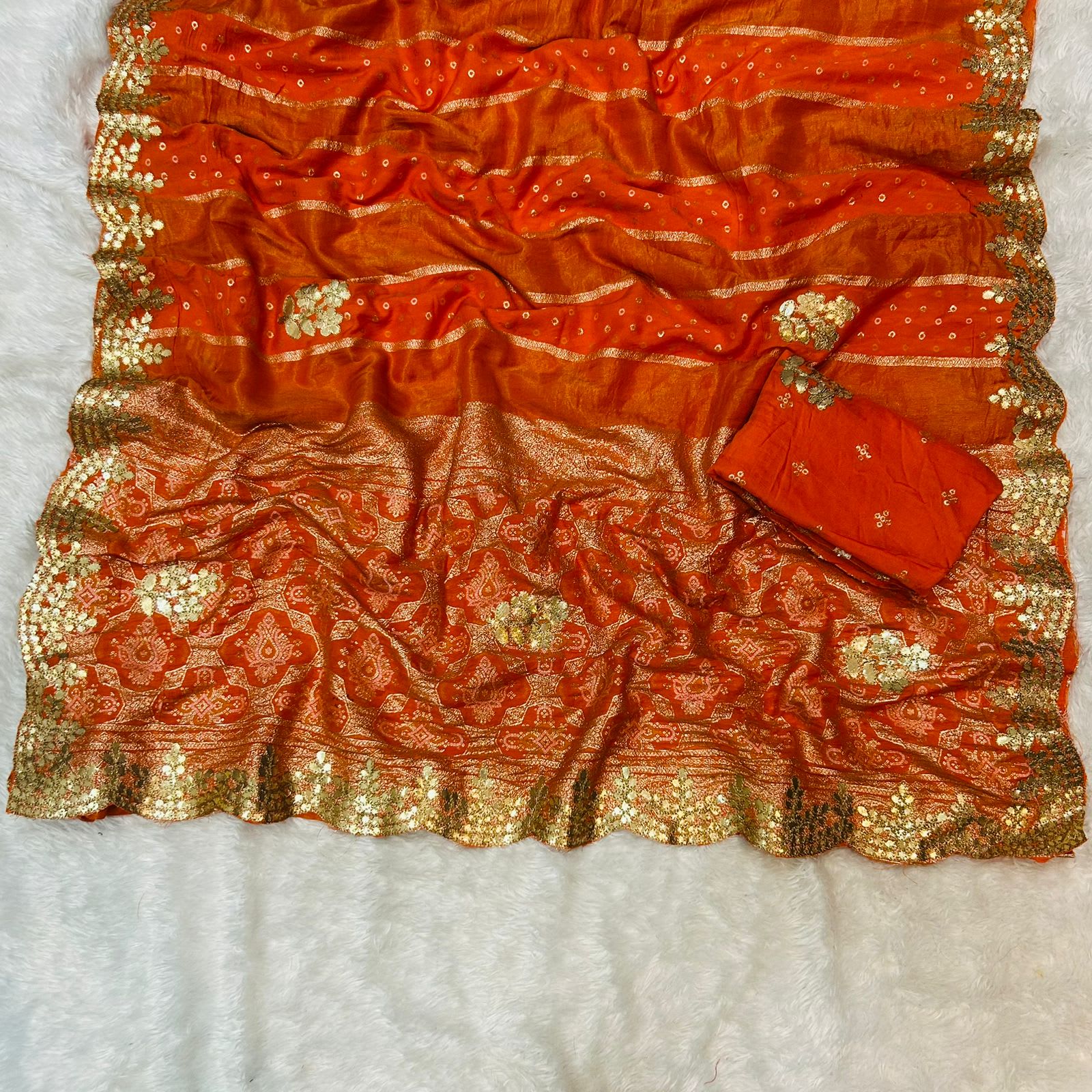 Pure Viscose Zari Weaving Saree – Rich Festive Collection - View 3