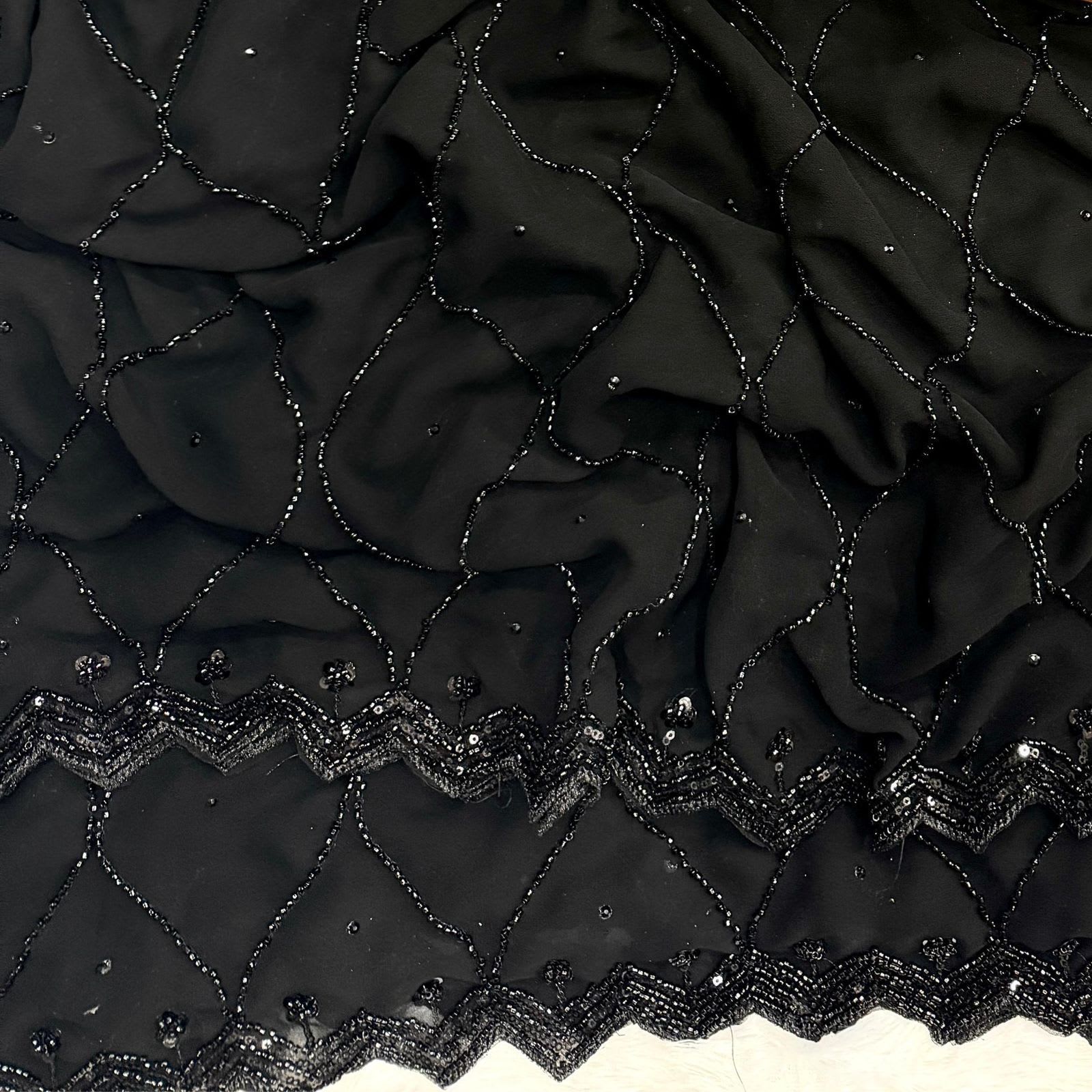Launching New Designer Party Wear Black Saree - View 4