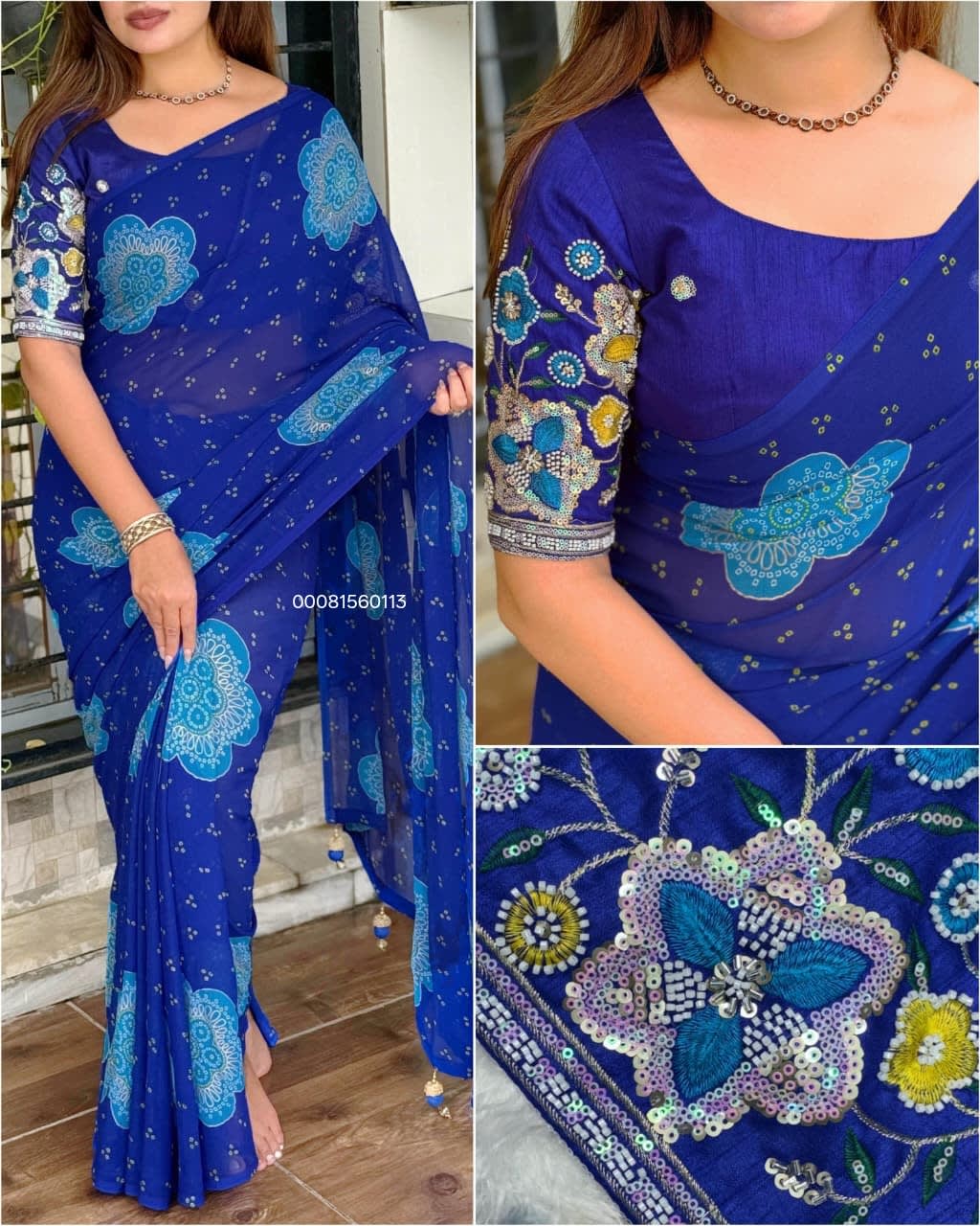 Rani Sahibaa Premium Bandhej Saree - Georgette Saree Online India - Buy at ₹1299 - Image 1