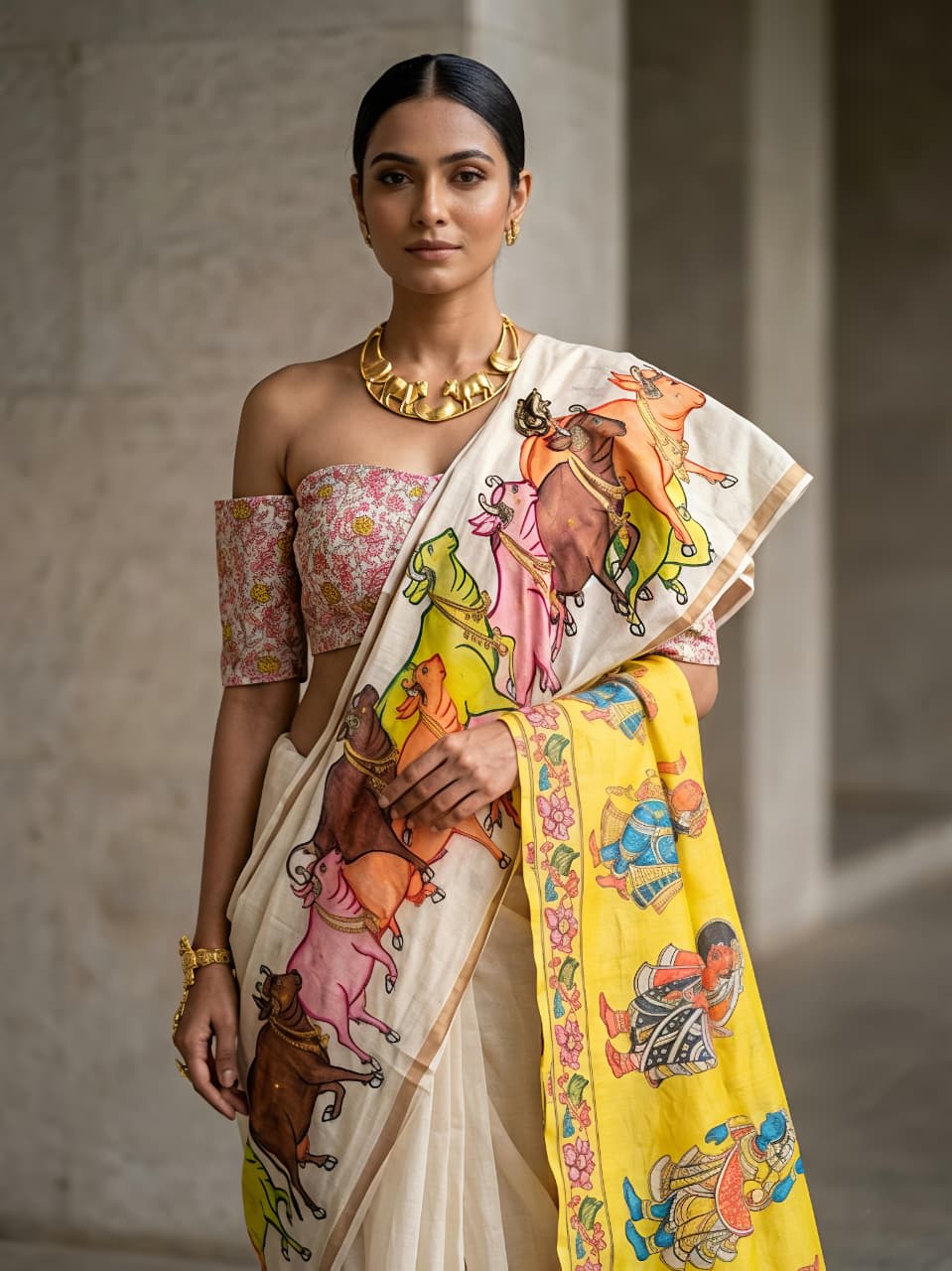 Design: NANDI MANGLA Saree - View 3