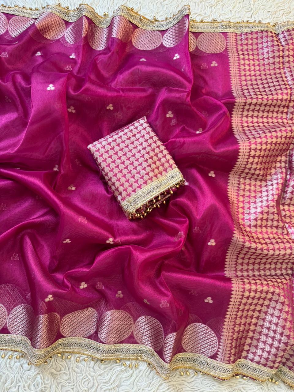 Banarasi Soft Tissue Silk Saree Collection ✨ - View 3