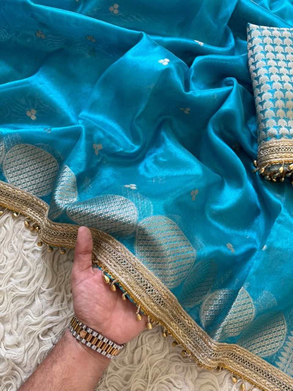 Banarasi Soft Tissue Silk Saree - View 3