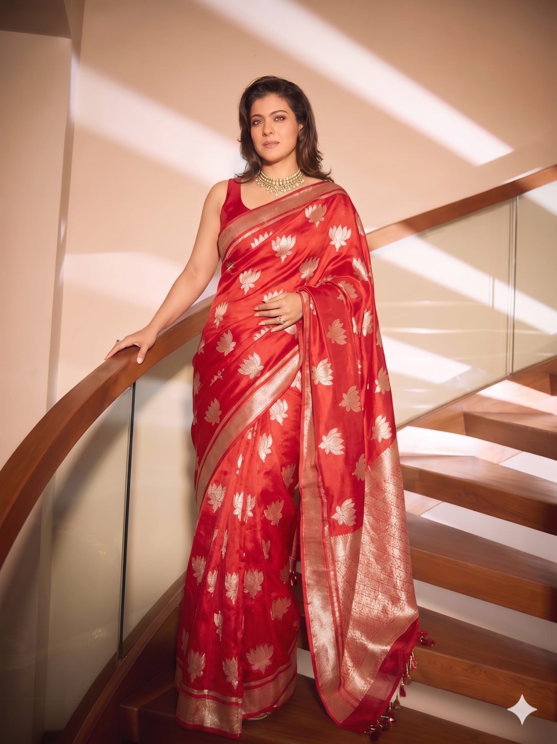 KAJOL MA’AM Inspired Banarasi Silk Collection - Banarasi Silk Saree Online India - Buy at ₹1299 - Image 1