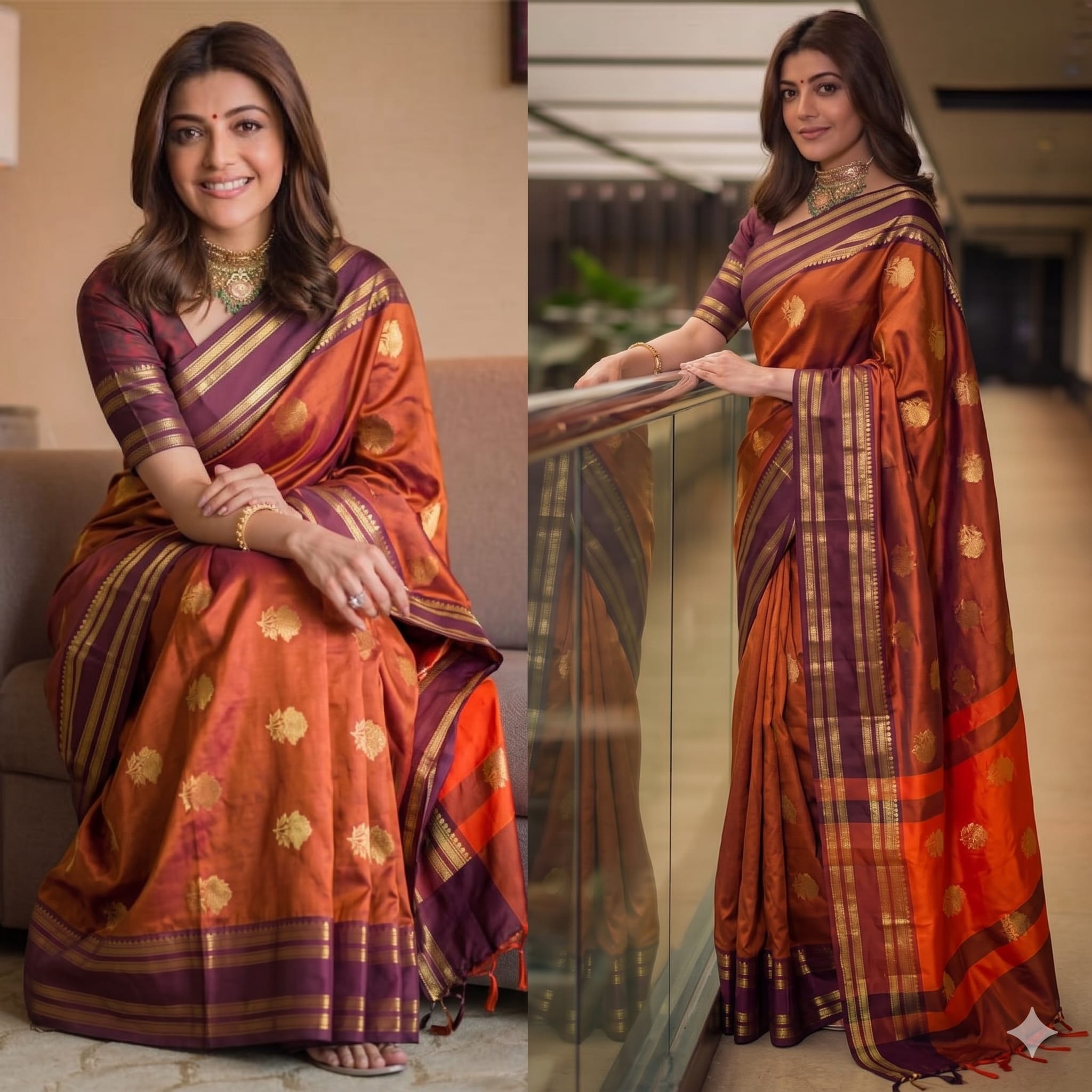 Banarasi Soft Kataan Silk Saree with Allover Zari Buta Weaving - Banarasi Soft Kataan Silk Saree Online India - Buy at ₹1499 - Image 1