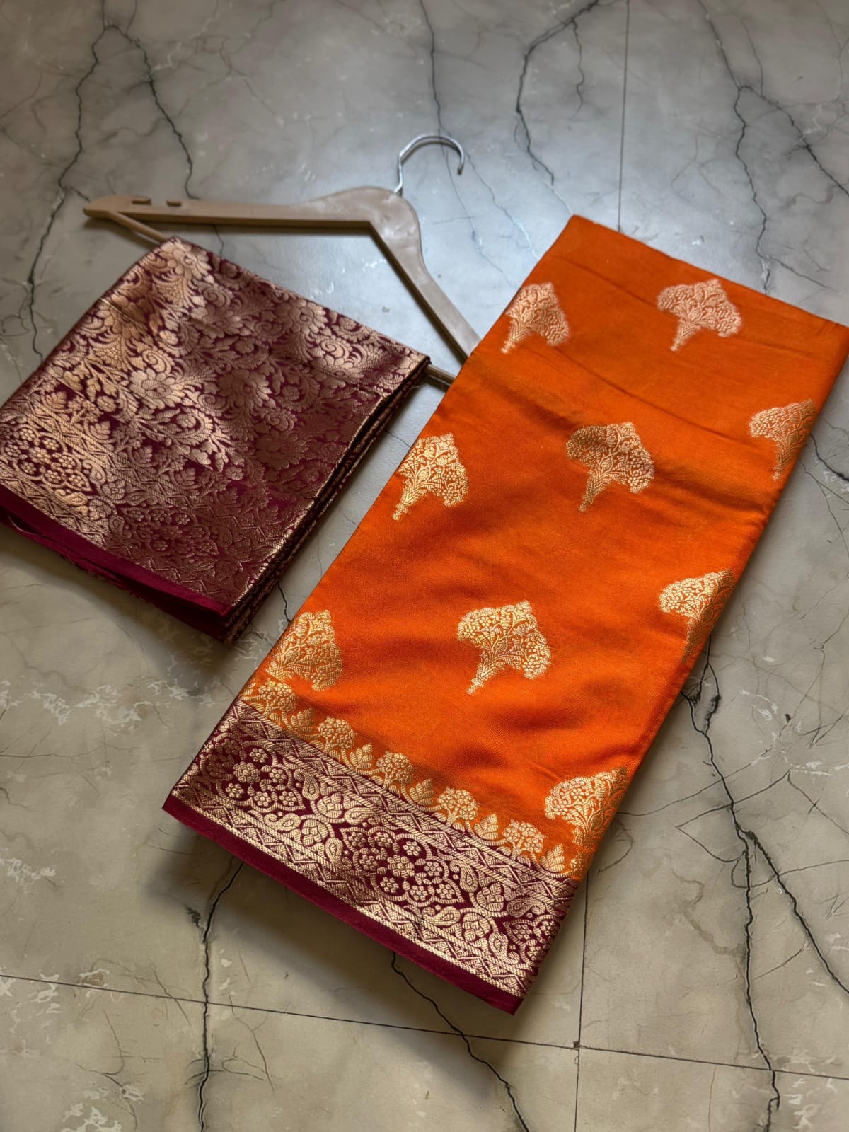 Banarasi Dyble Semi Katan Silk Saree – Elegant & Premium Look - View 2