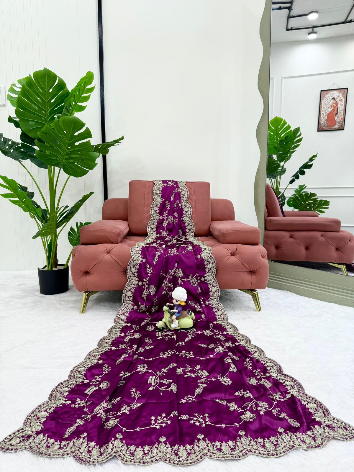 New Launch – Designer Japan Satin Silk Saree - View 8