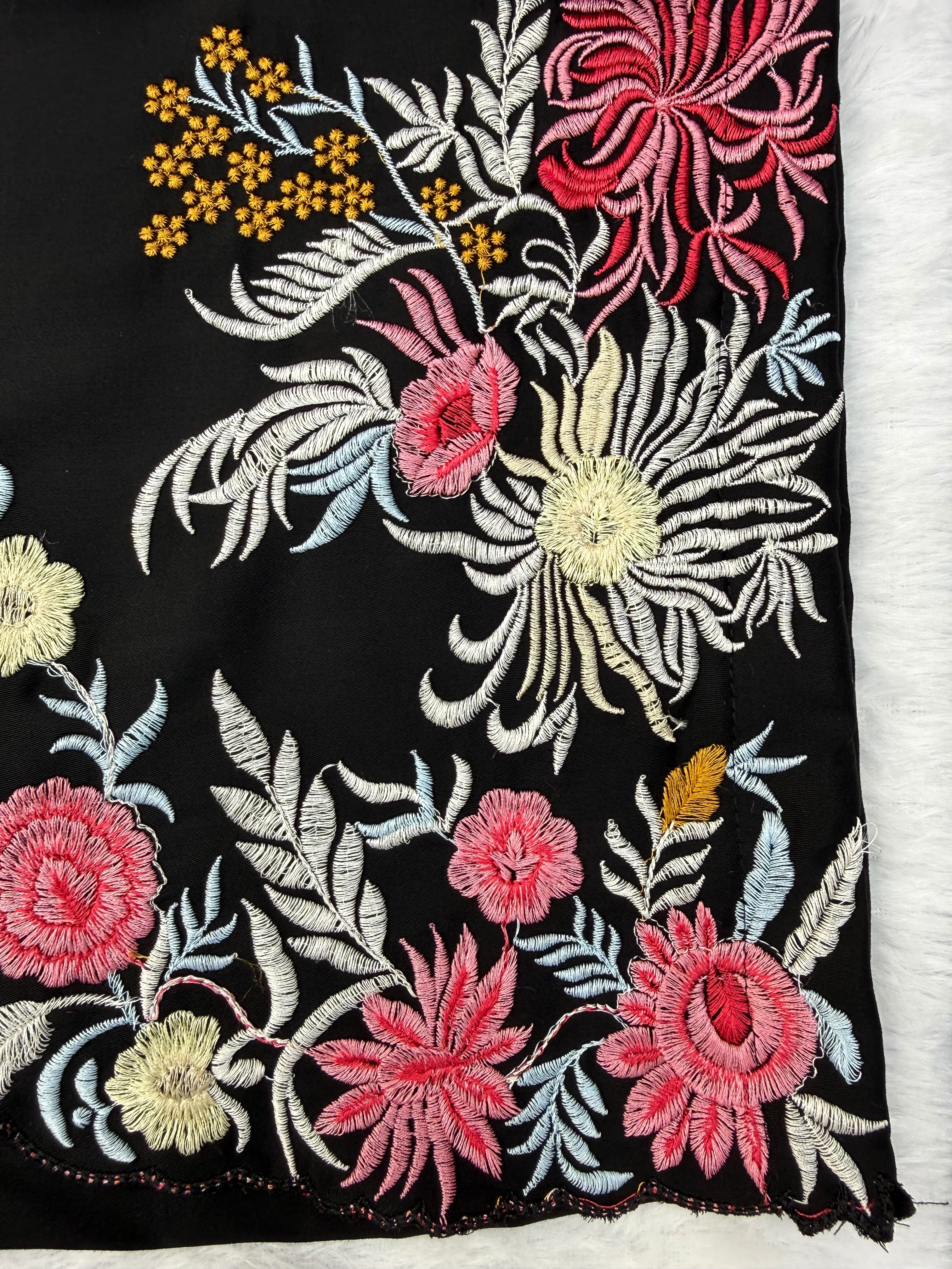 Premium Rayon Satin Suit Set with Thread Work & Palazzo - View 7