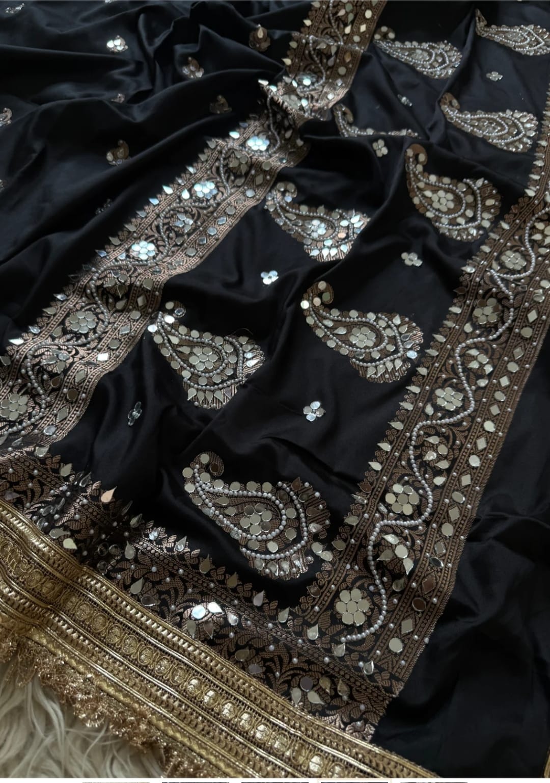 Chand Sitara Collection – Premium Banarasi Semi Katan Silk Saree - Banarasi Semi Katan Silk Saree Online India - Buy at ₹2499 - Image 1