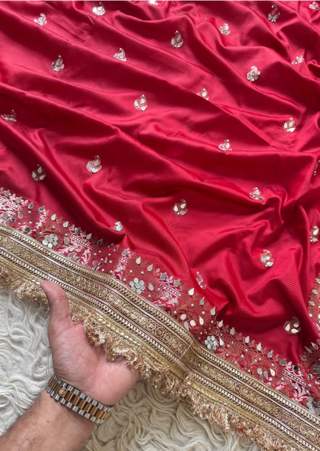 Chand Sitara Collection – Premium Banarasi Semi Katan Silk Saree - View 2