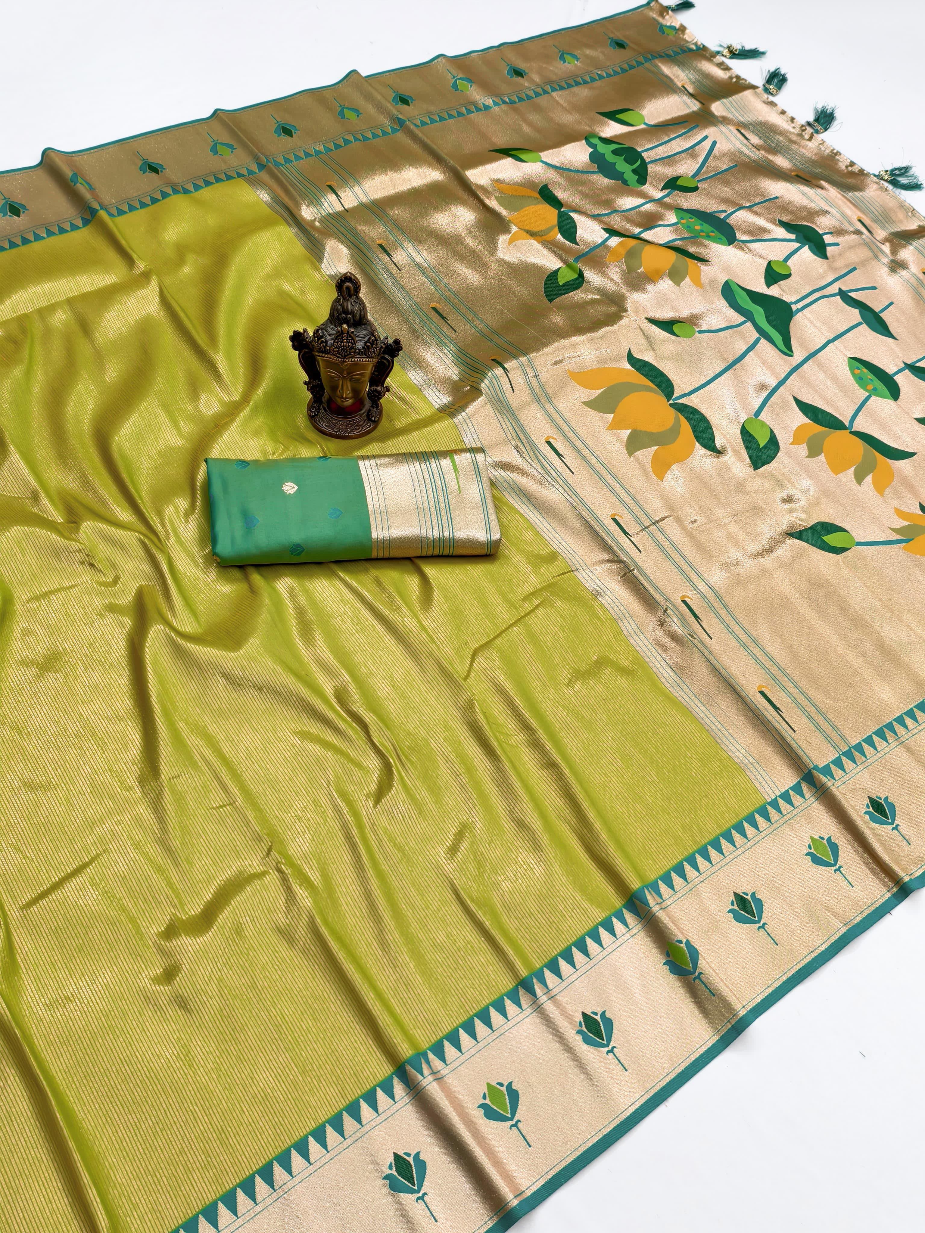 Pure Banarasi Tissue Silk Saree - View 2