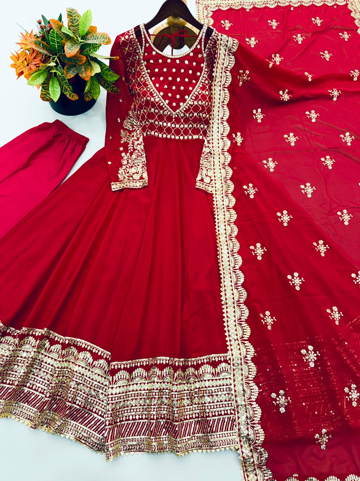 Exclusive Trending Designer Gown with Heavy Embroidery & Sequence Work - View 2