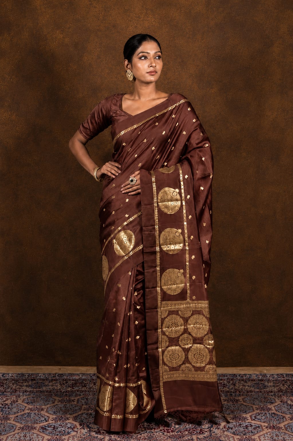 Premium Banarasi Soft Raw Mango Silk Saree - View 3