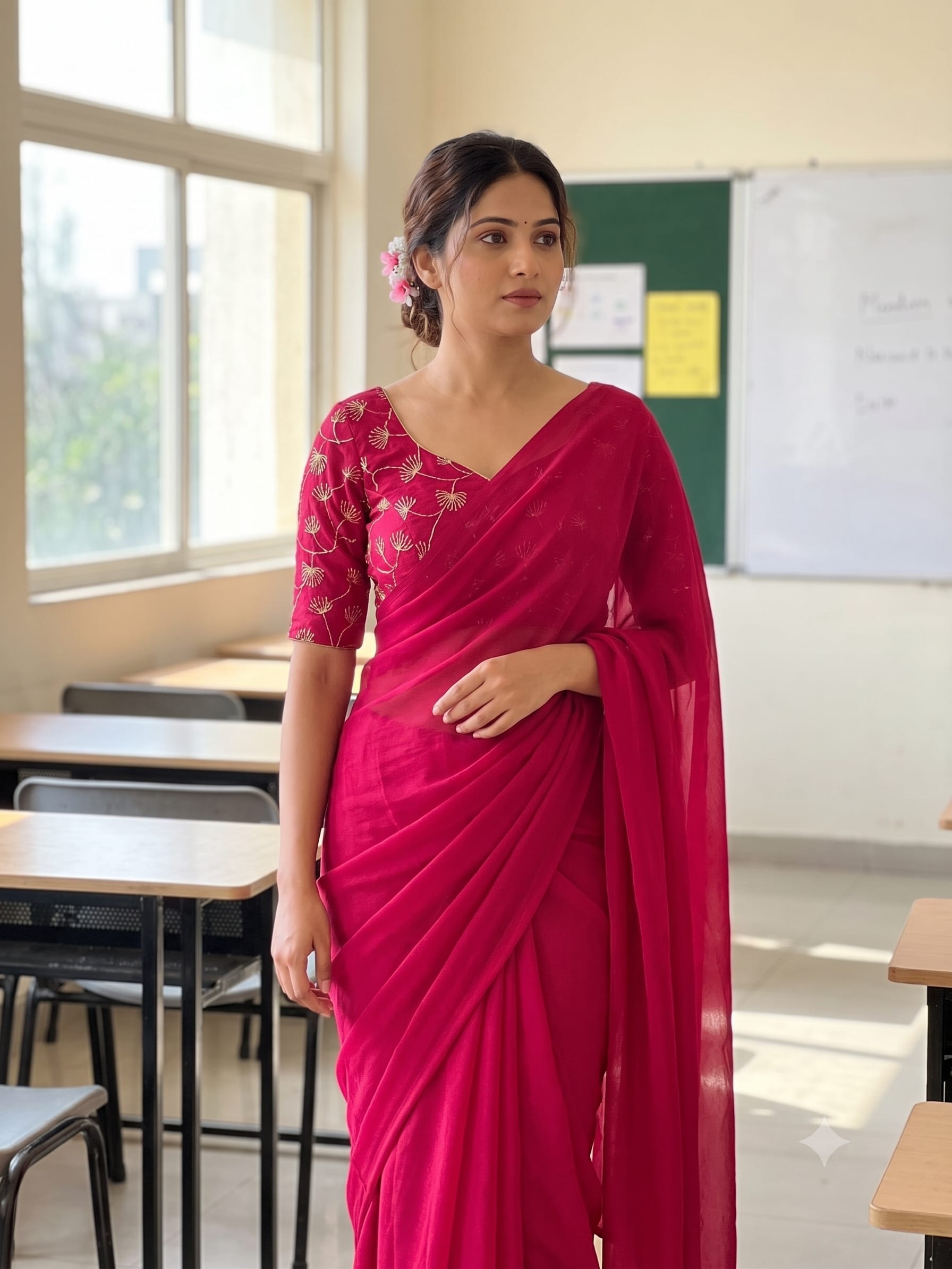 Premium Rangoli Karsh Saree with Sequence Work Blouse - Premium Rangoli Karsh Saree Online India - Buy at ₹1050 - Image 1