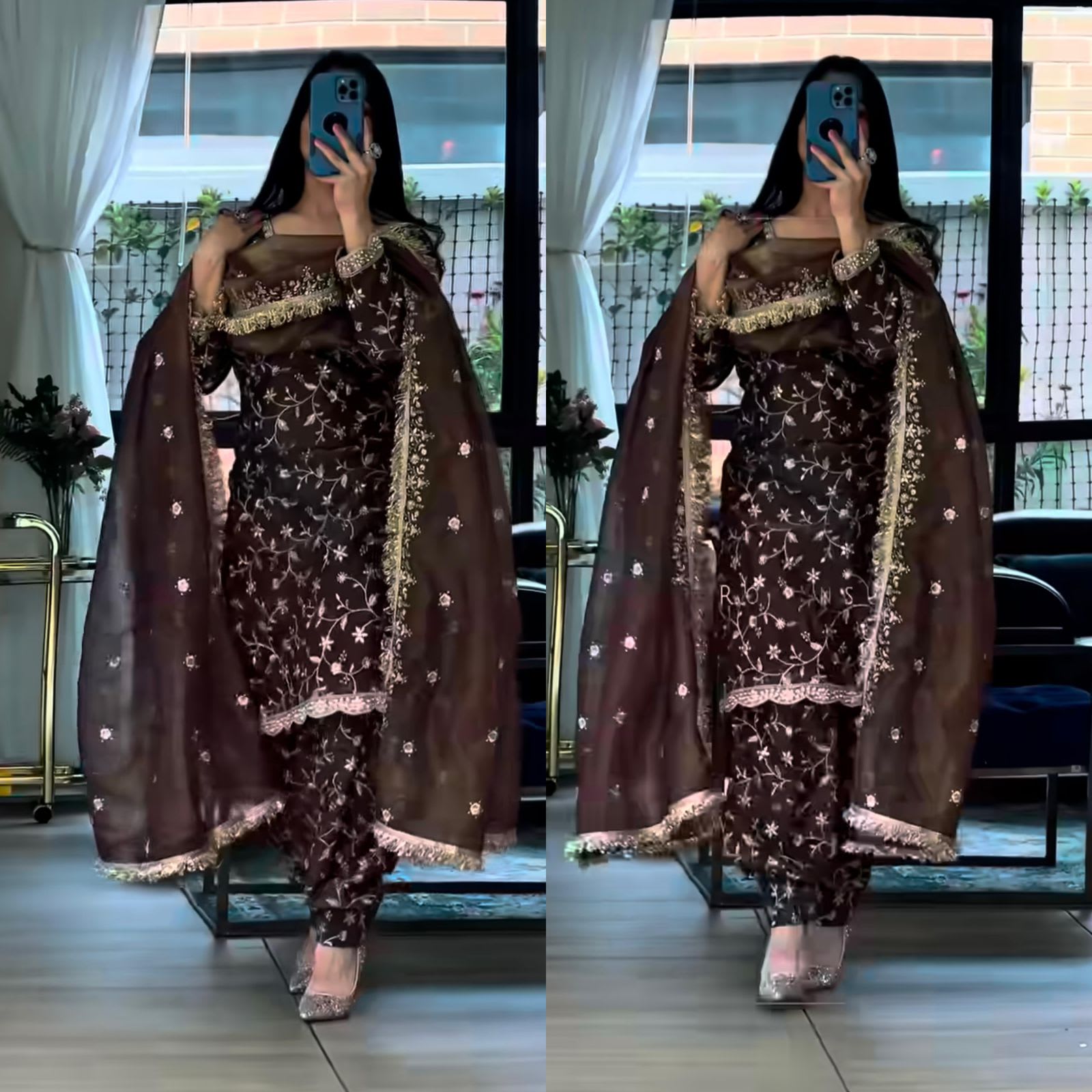 New Launch – Designer Party Wear Top, Patiala Suit & Dupatta Set