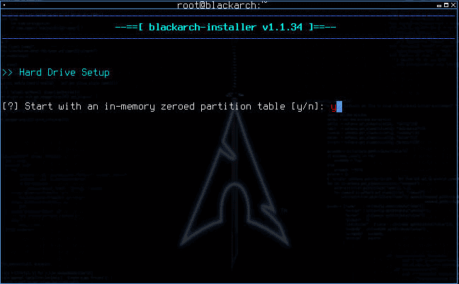 Figure 18 showing How to Install BlackArch Linux in VMWare Workstation 15 written by thewhiteh4t