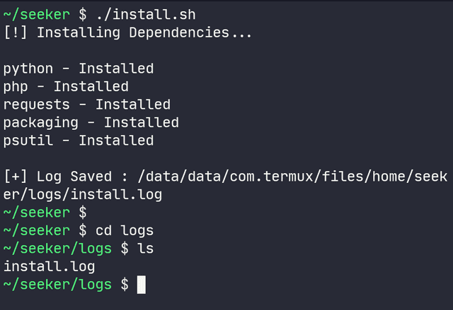 Figure 5 showing How to Install Seeker on Termux in 2025 - The Complete Guide (Step-by-Step) written by thewhiteh4t
