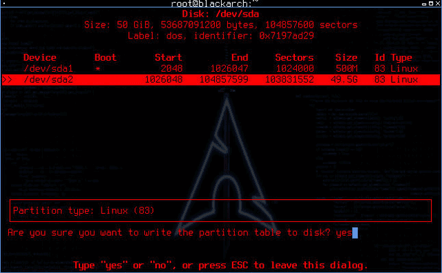 Figure 25 showing How to Install BlackArch Linux in VMWare Workstation 15 written by thewhiteh4t