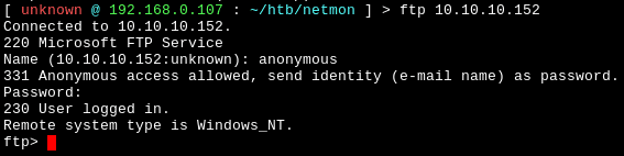 Figure 2 showing Hack The Box - NetMon WriteUp written by thewhiteh4t