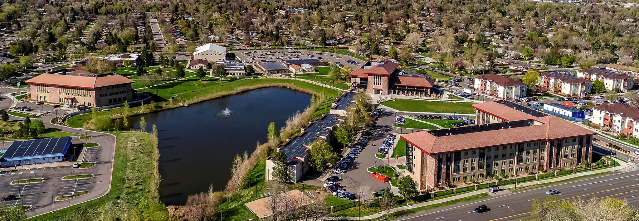 CCU aerial image Colorado Christian University is located in beautiful Lakewood, Colorado.