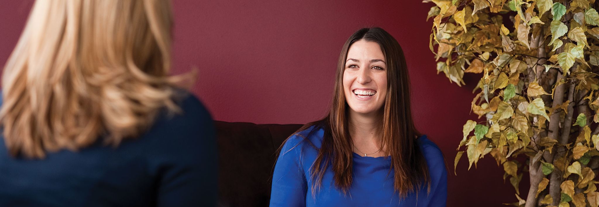 Colorado Christian University College of Adult and Graduate studies student at an interview.