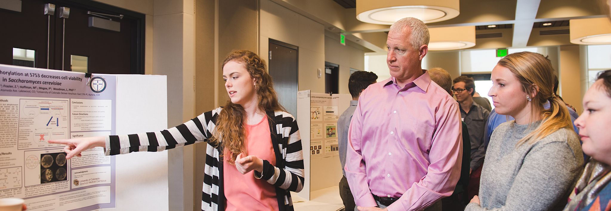 students and faculty at the annual research conference for undergraduates