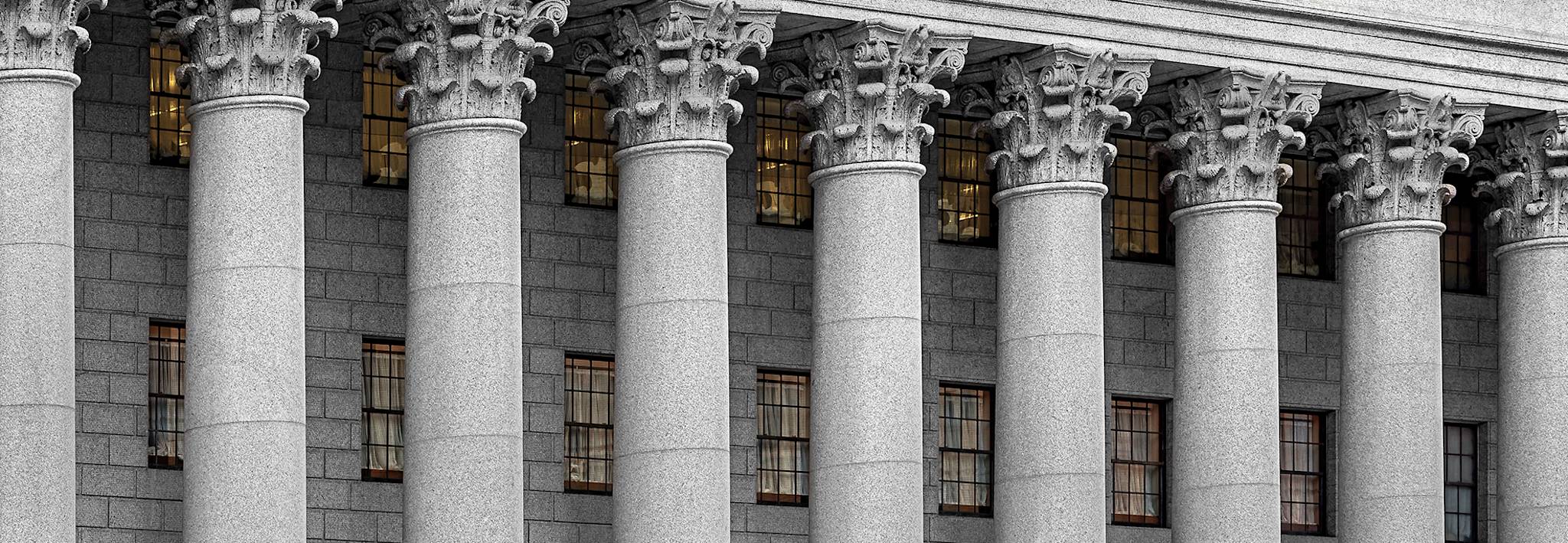 Courthouse pillars. 