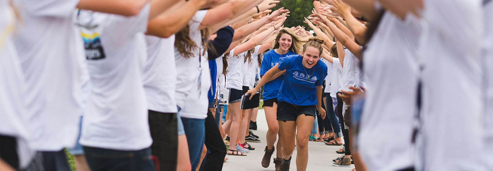 CCU students get excited on move in day.